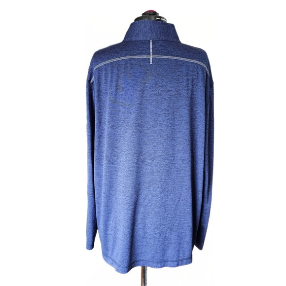 Seattle Seahawks NFL Team Apparel Heather Blue 1/4 Zip Pullover Shirt Men's XL - Picture 7 of 12